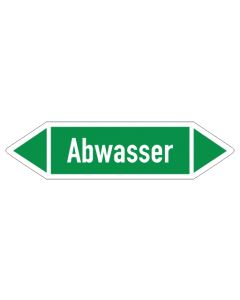 Fliessrichtungspfeil-Abwasser-gruen-weiss