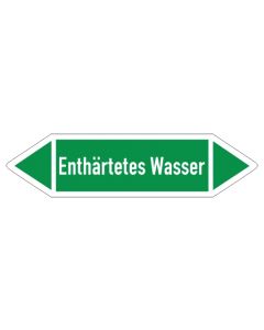 Fliessrichtungspfeil-Enthaertetes-Wasser-gruen-weiss