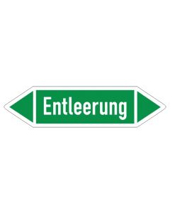 Fliessrichtungspfeil-Entleerung-gruen-weiss