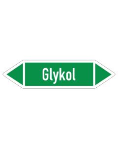 Fliessrichtungspfeil-Glykol-gruen-weiss