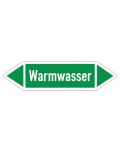Fliessrichtungspfeil-Warmwasser-gruen-weiss