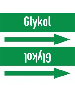 Rohrleitungskennzeichnung-Glykol-gruen-weiss