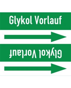 Rohrleitungskennzeichnung-Glykol-Vorlauf-gruen-weiss