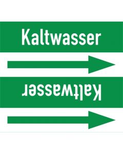 Rohrleitungskennzeichnung-Kaltwasser-gruen-weiss