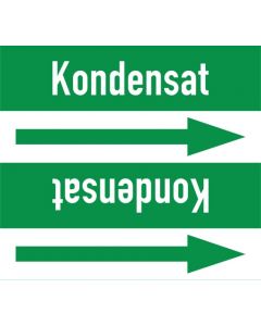 Rohrleitungskennzeichnung-Kondensat-gruen-weiss