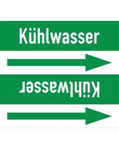Rohrleitungskennzeichnung-Kuehlwasser-gruen-weiss