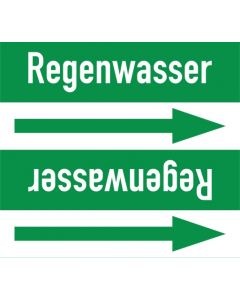Rohrleitungskennzeichnung-Regenwasser-gruen-weiss