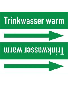 Rohrleitungskennzeichnung-Trinkwasser-warm-gruen-weiss