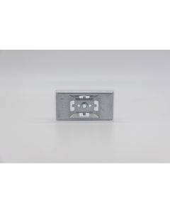 Schraubhalter zum Anschrauben mit Klarsichtabdeckung